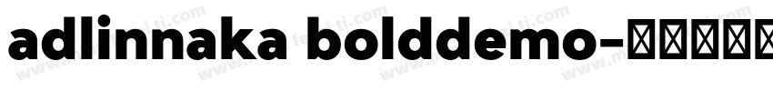 adlinnaka bolddemo字体转换